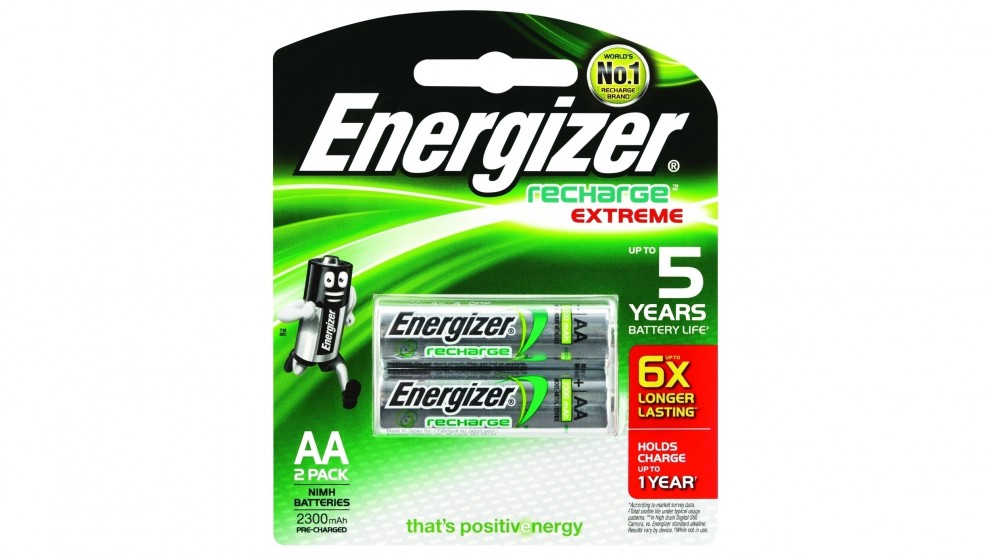 Energizer Recharge AA Batteries - 2 Pack