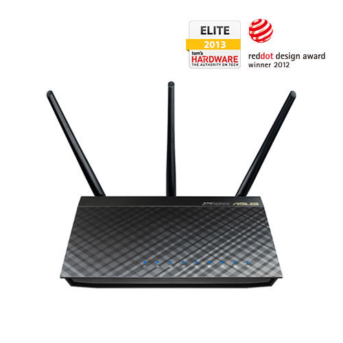 ASUS RT-AC66U B1 Wi-Fi 5 802.11ac Dual-Band Wireless-AC1750 Gigabit Router With AiMesh, Adaptive QoS, Parental Control, 4xGigabit LAN, 1xU2, (EOL)