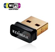 Edimax N150 USB Nano Adapter Wireless LAN/802.11bgn/W8 Comp