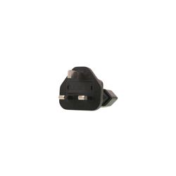 Manufacturer: InLine. This in line black adapter enables you to convert from a Euro 2 Pin plug to a UK 3 Pin plug. Please note the power adapters are in line plug adapters only and do not alter