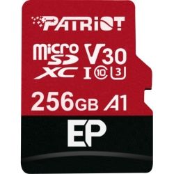 Patriot PEF256GEP31MCX, EP Series 256GB Micro SDXC V30 A1, 3yr