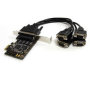 StarTech 4-Port RS232 PCI Express Serial Card w/ Breakout Cable