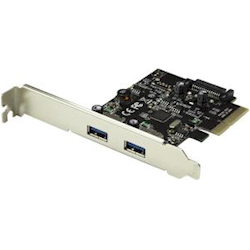 Dual-Port USB 3.1 Card - 10Gbps per Port - 2x USB-A - PCIe