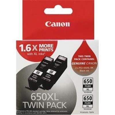 Canon PGI650XLBK-TWIN - 2x PGI650XLBK Pigment Black Extra Large Ink Tank