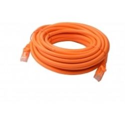 8Ware Cat6a UTP Ethernet Cable, Snagless - 10m - Orange