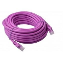 8Ware Cat6a UTP Ethernet Cable, Snagless - 10m - Purple