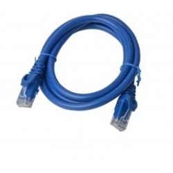 8Ware Cat6a UTP Ethernet Cable, Snagless - 1m (100cm) - Blue