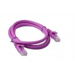 8Ware Cat6a UTP Ethernet Cable, Snagless - 1m (100cm) - Purple