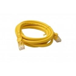 8Ware Cat6a UTP Ethernet Cable, Snagless - 2m - Yellow