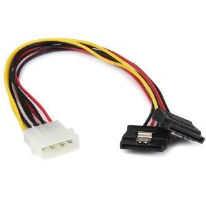 StarTech 12 LP4 to 2x latching SATA Y Cable