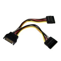 StarTech 6 inch SATA Power Y Splitter Cable Adapter - M/F