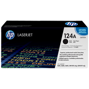 HP #124A Black Toner Cartridge - 2,500 pages