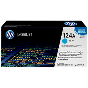 HP #124A Cyan Toner Cartridge - 2,000 pages
