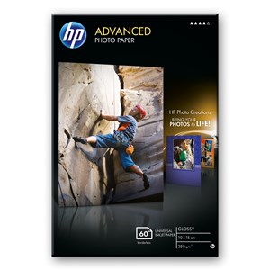 HP Q8008A Advanced Gloss Photo Paper A6 - 60 Sheet