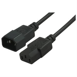 8Ware Power Cable Extension 1m IEC-C14 to IEC-C13 Male to Female