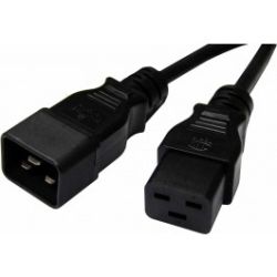8Ware Power Cable Extension IEC-C19 Male to IEC-C20 Female in 5m