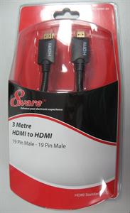 8ware RC-HDMI-3H, High Speed HDMI Cable Male to Male, 3m, 1 Year warranty, 8WR CAB HDMI-M-M-3M
