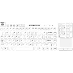 Man & Machine REALLYCOOL Touch Low Profile Keyboard - White