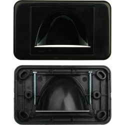 Pro2 Reverse Bullnose Wall Plate - Black