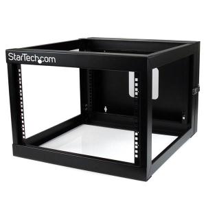 6U 22 inch Depth Hinged Open Frame Wall Mount Server Rack