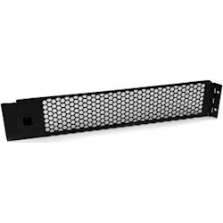 StarTech 2U Hinged Vented Blank Rack Panel