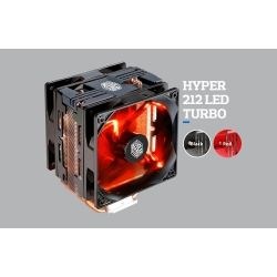 COOLERMASTER HYPER 212X LED TURBO, 2X RED LED FAN, UTRA HIGH PERFORMANCE