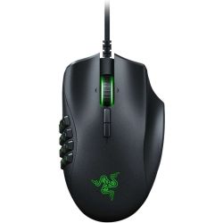 Razer RZ01-02410100, Naga Trinity Chroma USB MMO Gaming Mouse - Chroma lighting with 16.8 million customizable color options - True 16,000 DPI 5G Laser Sensor, with 0 interpolation - Total of 19 MMO