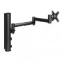 Atdec Systema S7140B Single Monitor Mounting Kit - 1x 710mm Mount Arm with 400mm Modular Desk Post (Black)