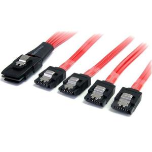 SAS Cable SFF-8087 to 4x Latching SATA