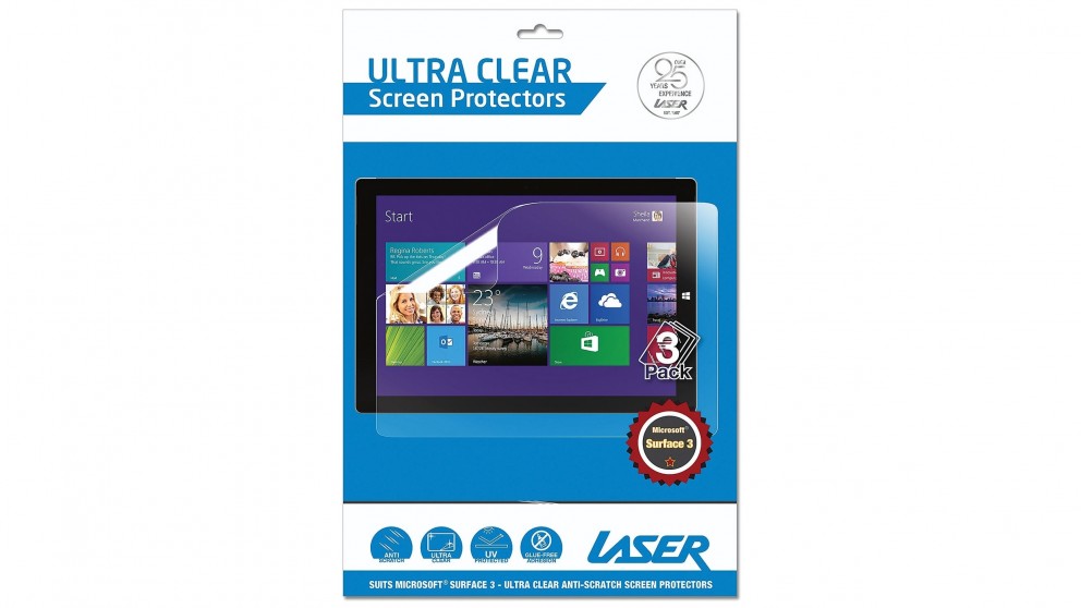 Microsoft Surface 3 12.1 Screen Protective Films  3 pack