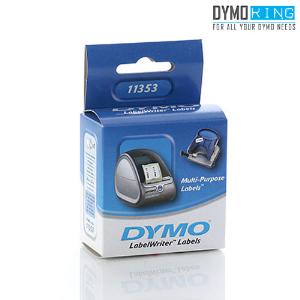 DYMO (SD11353/S0722530) Multi-purpose, 2 UP, Paper 13mm x 25mm, 1 Roll/Box, 1000 Labels/Roll