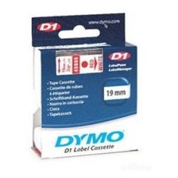 Dymo SD45805 D1 Label Cassette 19mm x 7m - Red on White
