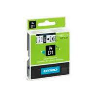 DYMO D1 (SD45811/S0720910) Label Cassette, 19mm x 7m - White on Black