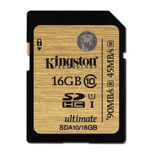 16GB SDHC Class 10 Uhs-I Ultimate Flash Card