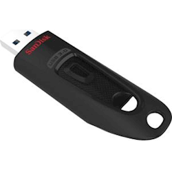 SanDisk Ultra USB 3.0 Flash Drive, CZ48 64GB, USB3.0, Black, stylish sleek design, 5Y