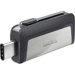 SanDisk Ultra Dual Drive USB Type C, SDDDC2 128GB, USB Type C, Blk, USB3.1/Type C reversible, Retractable, Type-C enabled Android, 5Y
