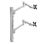 Atdec Systema SDS75S Dual Monitor Mounting Kit - 2x Dynamic Spring Assisted Mount Arms with 750mm Modular Desk Post