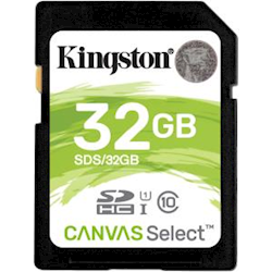 Kingston 32GB SD Card SDHC/SDXC Class10 UHS-I Flash Memory 80MB/s Read 10MB/s Write Full HD Photo Video Camera Waterproof Shock Proof ~FMK-SD10VG2-32