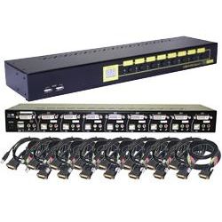 ServerLink 8 Port DVI KVM - DVI/USB/Audio with 8 x 2m cables