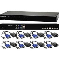 ServerLink 8 Port CAT 5 KVM, VGA/USB/PS2 & 8 x 1.8m Cables