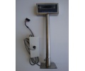 CAS PD-II SCALE POLE DISPLAY S/STEEL W/FLAT BASE