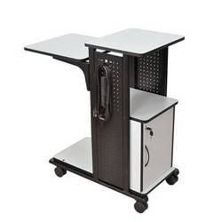 Mobile Presentation Station Adjustable 4 Work Stations