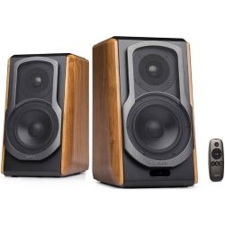 Edifier S1000DB - 2.0 Lifestyle Bookshelf Bluetooth Studio Speakers Browm