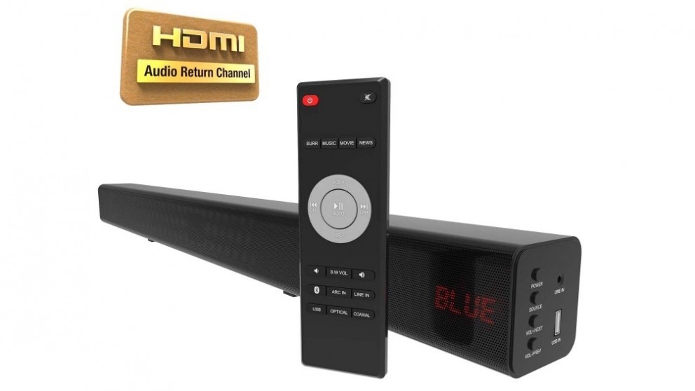 HDMI Audio Soundbar with Bluetooth and FM Radio