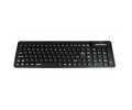 Seal Flex Washable Silicone Black USB Keyboard with Superior Tactile Response