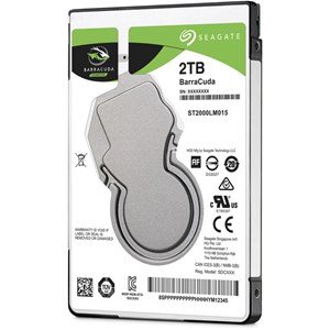 Seagate BarraCuda 2TB Hard Disk Drive HDD - 2.5 inch, SATA, 5400rpm