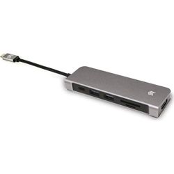 STM HUB MEDIA USB-C - MULTIPLE PORTS+CARD READER - GREY