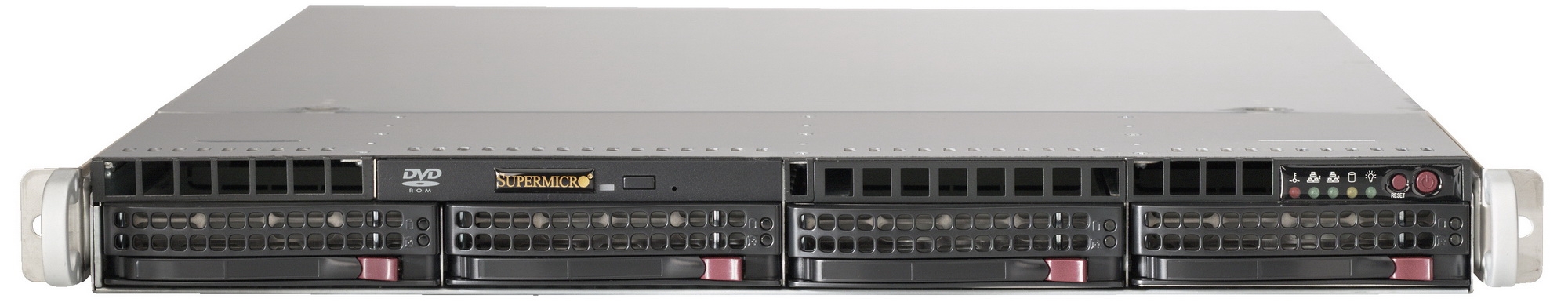 Supermicro 1U 1+1 500W Rack 4x 3.5