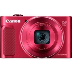 Canon PowerSHOT SX620HS Red, 20.2 MP CMOS Sensor, DIG C 4+, 25x Optical Zoom, WI-FI