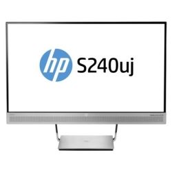 HP EliteDisplay S240UJ 23.8 inch Monitor - 2560x1440, 16:9, 1000:1, USB 3.0, USB-C, WL CHARGING, 1yr Wty